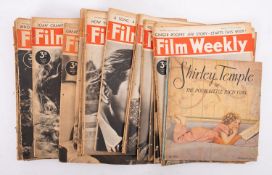 Film Weekly; twenty nine magazines from 22nd April 1939 and two Shirley Temple publications,
