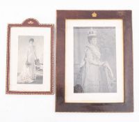 A large signed photograph of Queen Alexandra dated August 9th 1909, by W & B Downey Ebury St,