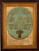An early 20th century Saunders's Highland Malt Whisky advertising poster, framed and glazed 35.