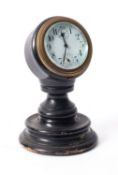An early 20th century eight day dashboard clock, unsigned,