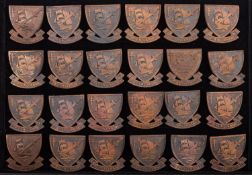 A collection of French 1er Battalion Fusilier Marins Commando cap badges (26)