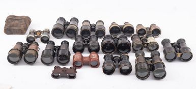A collection of opera/field glasses,