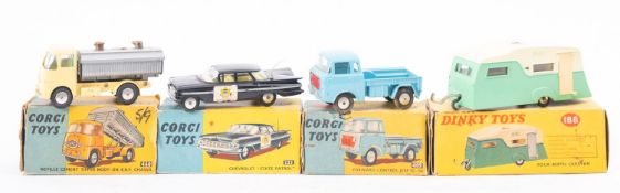Corgi. A boxed group of four, No. 223 Chevrolet 'State Patrol', No.