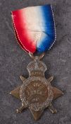 A 1914 Star to '6663 Pte A Fowler 1/W York R.
