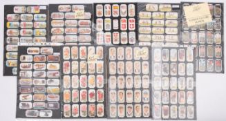 Cigarette card album; Card Collectors Society re-prints; 9 sets, approximately,