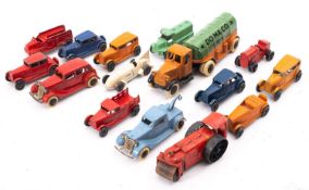 Tootsie Toys (USA) a group of various vehicles including salons and a 'Domaco' livery oil tanker.