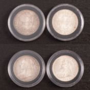 A better grade, 1900 and 1901, half crowns.