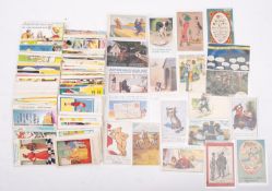 A collection of early 20th century comic and seaside postcards,