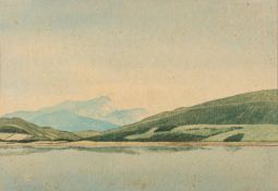 Two watercolours, one by John Thorburn M
