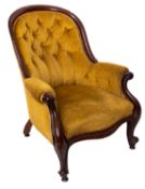 A Gentleman's Victorian mahogany armchai
