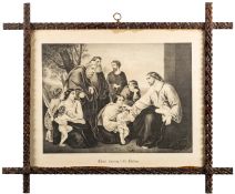 A collection of prints and a photograph