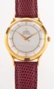 Omega Automatic Chronometer model 14311 a late-1940s 18K gold gentleman's wristwatch the movement