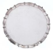 An Elizabeth II silver salver by Barker Brothers Silver Ltd, Sheffield 1955,