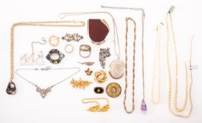 A mixed group of jewellery including Ciro and Dior,