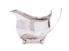 An early 19th century silver cream jug possibly by Joseph Hicks Exeter,