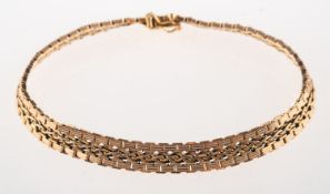 A 9ct gold bracelet,