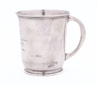 A George V silver christening mug by Goldsmiths & Silversmiths Company Ltd, London 1919,
