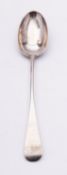 A Victorian Old English pattern silver basting spoon by Josiah Williams & Co (George Maudsley