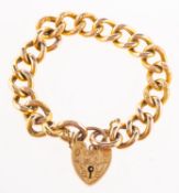 A curb link bracelet,
