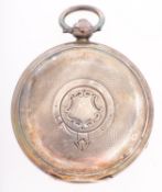 J.G. Graves a silver pocket watch the dial signed J.G.