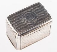 A Victorian silver nutmeg grater by Aston & Son,
