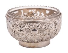 A Chinese export silver bowl by Wang Hing, Hong Kong, Shanghai and Canton 1854-1930,