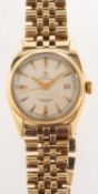 Rolex a 10K gold 'Bubble Back' gentleman's wristwatch circa 1950, reference 6075,