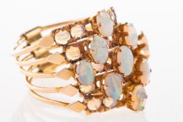An opal stacking ring,