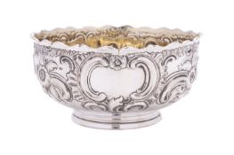 A Victorian silver sugar bowl by Thomas Hughes Headland, London 1846, of circular form,