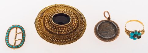 A mixed group of antique jewellery,