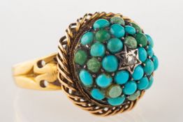 A Victorian bombė ring,