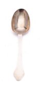 A Queen Anne silver Dog Nose pattern spoon by Henry or Francis Servant of Bideford,