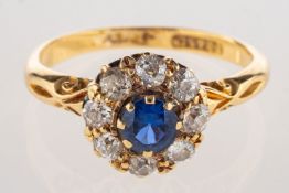 An Edwardian cluster ring,