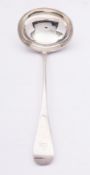 WITHDRAWN LOT A Victorian Old English pattern silver soup ladle by Josiah Williams & Co (George