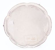 A George V silver salver by Stower & Wragg Ltd, Sheffield 1933, retailed by W.
