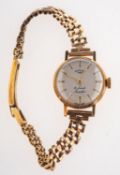 A lady's vintage 9ct gold Rotary wristwatch, 21 jewels, Incabloc, mechanical wind,