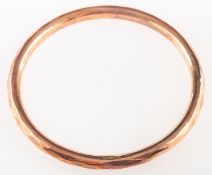 A 1920's 9ct rose gold arm cuff, with a hexagonal patterned finish, UK hallmark, Chester, 1926,