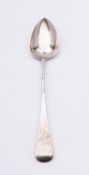 A George III silver Old English pattern basting/ gravy spoon by Joseph Hicks, Exeter 1819,