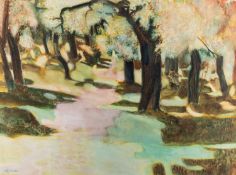 Hans Schwartz (Austrian/British 1922-2003) - Cork oaks, Colliours, No.