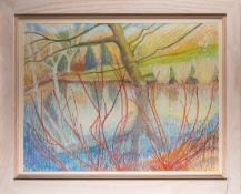 A group of pictures by Mary Chugg (British, 1935 - 2024) - Winter Lake,