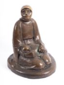 Ernst Barlach (1870-1938), an important patinated bronze Expressionist group