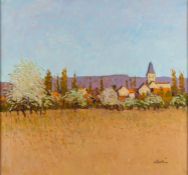 *George Devlin RSW RGI ROI ARWS FRSA (Scottish, 1937 - 2014) - Spring Evening,