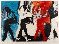 * John Piper (British 1903-1992) - Eye and camera, blue and red - Screenprint - 57.
