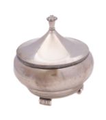 An Elizabeth II silver Artichoke tureen by Mappin and Webb Ltd, Sheffield 1963, of circular form,