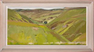 Three landscapes by Brian Chugg (British, 1926-2003) - Near Shallowford, Ilkerton Ridge,