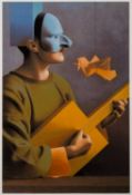 After Jane Lewis (b. 1953) - The Box Guitar - Silkscreen - 55 x 36cm - 96 x 74.