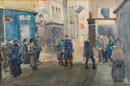Charles Walter Simpson (British, 1885-1971) - The Paris Flood,