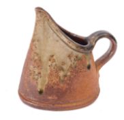 *John Leach [1939 - 2021] a small stoneware 'hod' jug, decorated with running ash glazes,