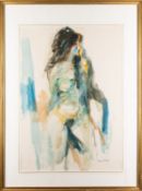 William Thomson (Canadian, 1926-1988) - Standing female nude facing right - Watercolour - 59.