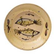 A terracotta dish attributed to Josie Walter [b.